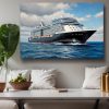 Kreuzfahrtschiff auf hoher See , Druck auf Leinwand,