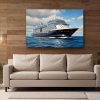 Kreuzfahrtschiff auf hoher See , Druck auf Leinwand,