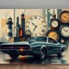 Muscle-Car Kunstbild - Druck auf Leinwand