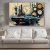 Muscle-Car Kunstbild - Druck auf Leinwand