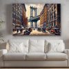 Manhattan Bridge in den 1920er Jahren, Digital Art, KI Art