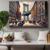 Manhattan Bridge in den 1920er Jahren, Digital Art, KI Art