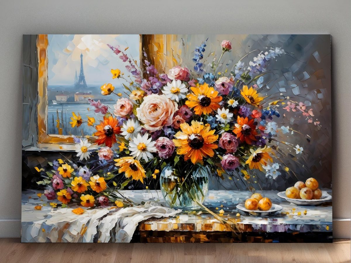 57-212.jpg Pariser Blütentraum - Kunstdruck auf Leinwand