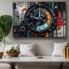 Tech Chronograph, Digital Art, Druck auf Leinwand