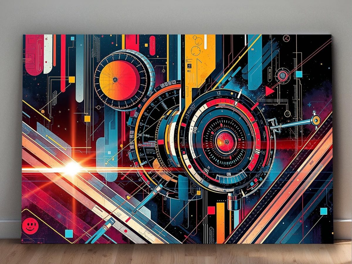 Cyber Mechanics, Digital Art, Druck auf Leinwand