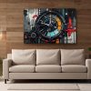 Tech Chronograph, Digital Art, Druck auf Leinwand