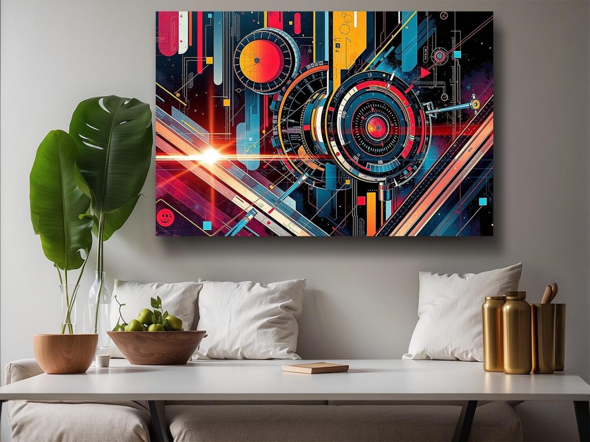 Cyber Mechanics, Digital Art, Druck auf Leinwand