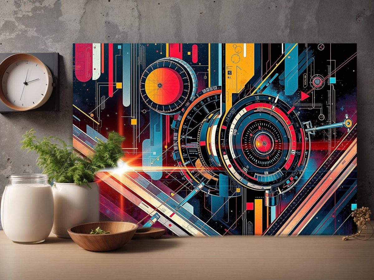 Cyber Mechanics, Digital Art, Druck auf Leinwand