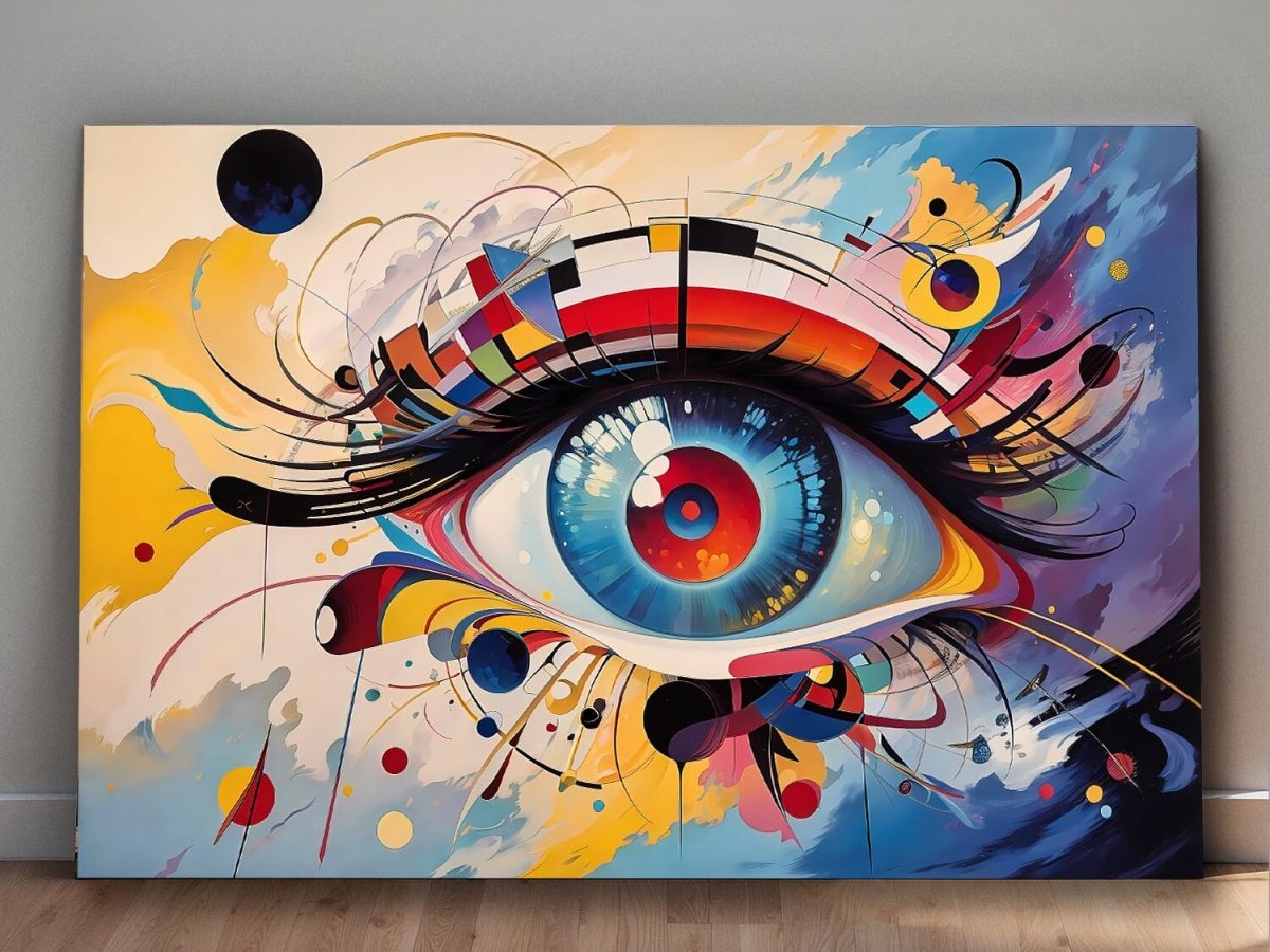 Abstraktes Auge, Digital Art, KI Art