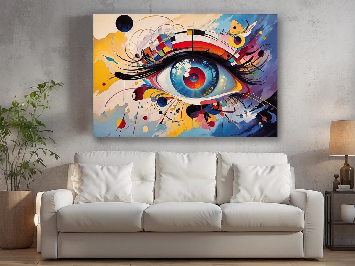 Abstraktes Auge, Digital Art, KI Art