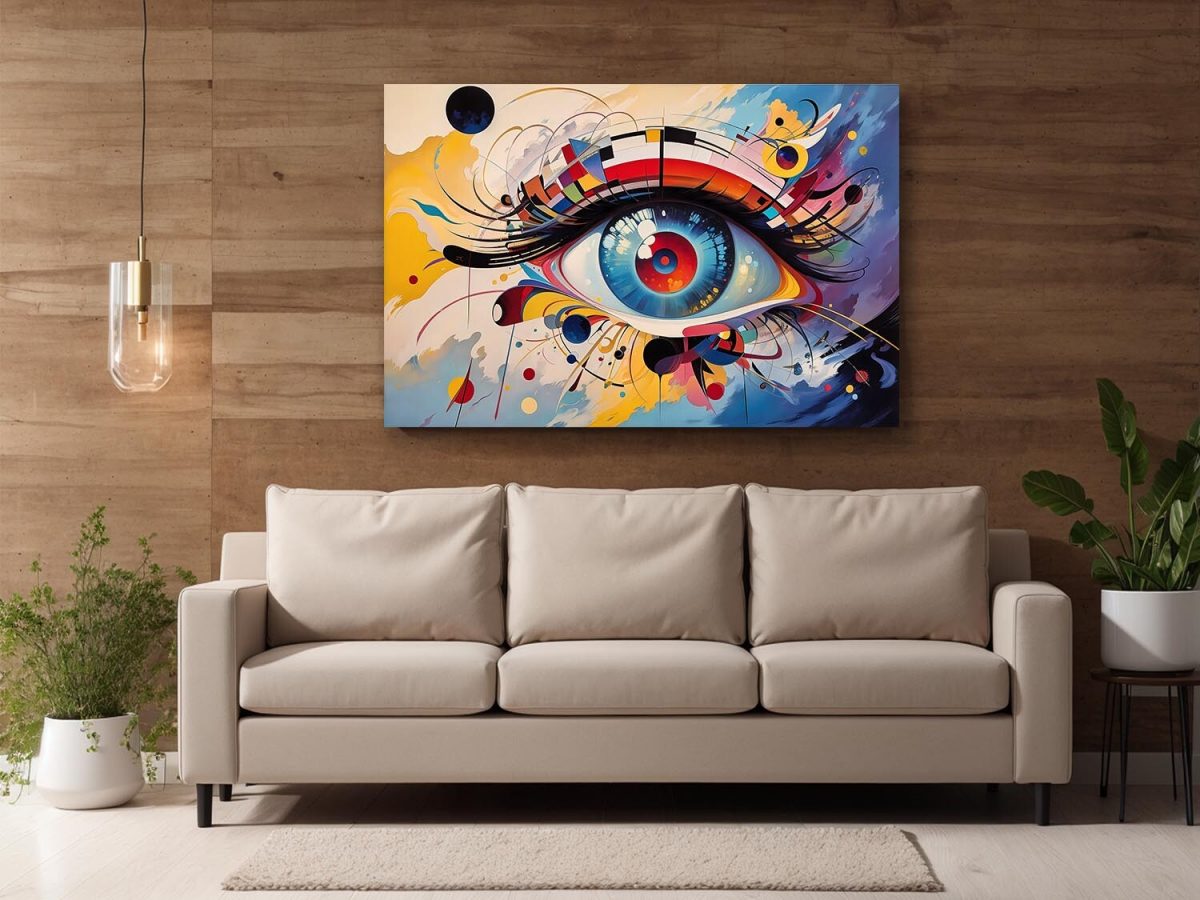 Abstraktes Auge, Digital Art, KI Art