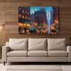 Straßenszene in New York – Druck auf Leinwand, Digital Art, KI Art