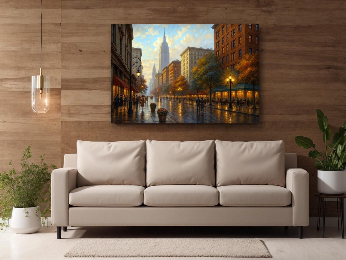 57-571.jpg New York – Goldenes Abendlicht, Digital Art