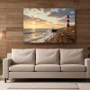 Leuchtturm an der Nordsee – Druck auf Leinwand, Digital Art,